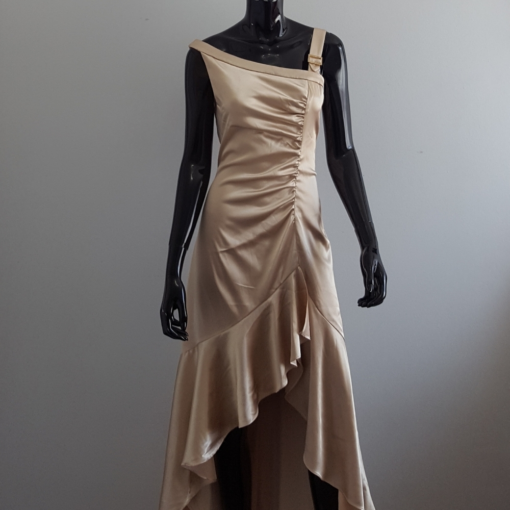 Blondie Gold Prom Dress